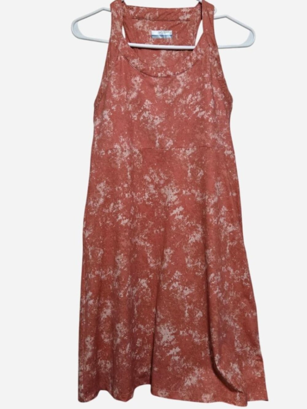 Columbia Rust Terracotta Splatter Racerback Active Dress XS